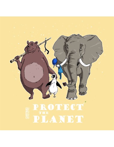 Bio und Fair Baby T Shirt JOAO "Protect the planet"