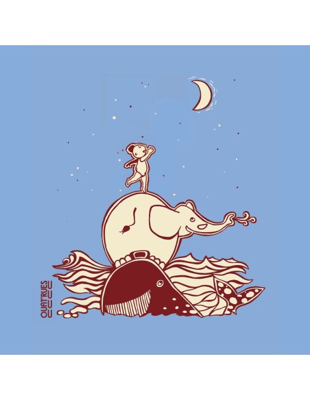 Body bébé équitable bio RIO "Décrocher la lune"