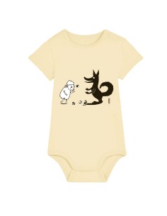 Organic and fair baby body RIO "Jeux, tu, ils"