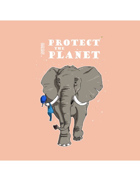 Body bébé équitable bio RIO "Protect the planet"