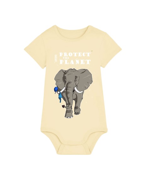 Body bébé équitable bio RIO "Protect the planet"