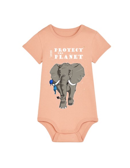 Body bébé équitable bio RIO "Protect the planet"
