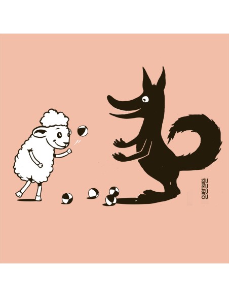 Fairtrade and organic baby bodysuit, T-shirt and bib set "Jeux, tu, ils"