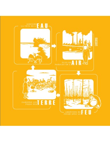 Organic and ethical T-Shirt DOUALA "4 éléments"