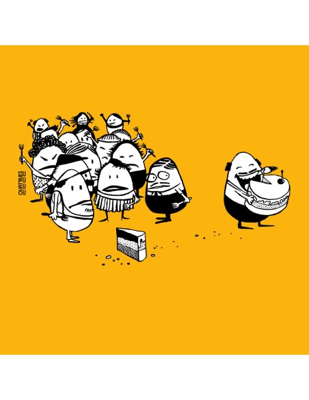 T-shirt bio équitable DOUALA "La part du gâteau"