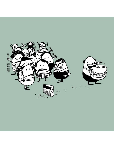 T-shirt bio équitable DOUALA "La part du gâteau"