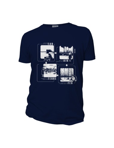 T-shirt bio équitable DOUALA "4 éléments"