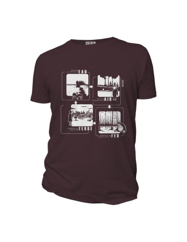 T-shirt bio équitable DOUALA "4 éléments"