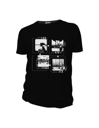 T-shirt bio équitable DOUALA "4 éléments"