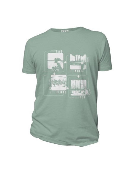 T-shirt bio équitable DOUALA "4 éléments"