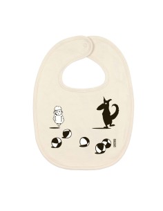 Organic and fair baby bib Quito "Jeux, tu, ils"