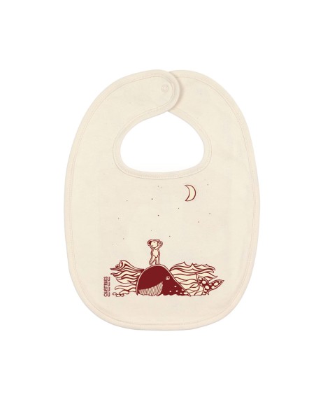 Bavoir bébé bio éthique Quito "Décrocher la lune"