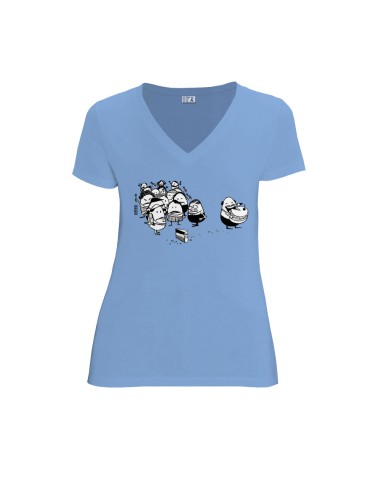 Organic and fair V-neck T-shirt AWARA "La part du gâteau"