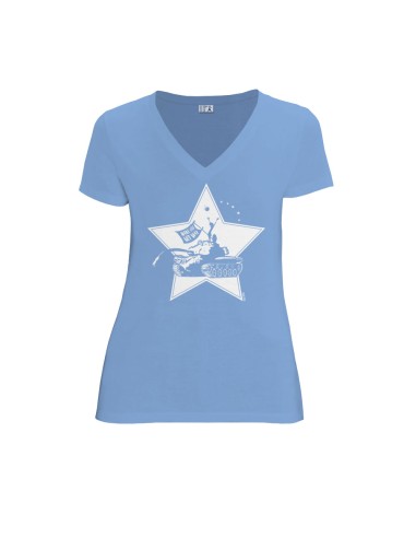 Organic and fair V-neck T-shirt AWARA "Make Love"