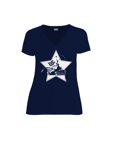 Organic and fair V-neck T-shirt AWARA "Make Love"