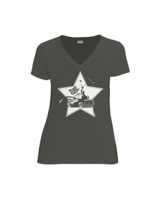 Bio und Fair V-Ausschnitt T-Shirt AWARA "Make Love"