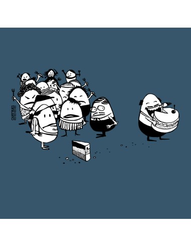Organic and fair V-neck T-shirt AWARA "La part du gâteau"