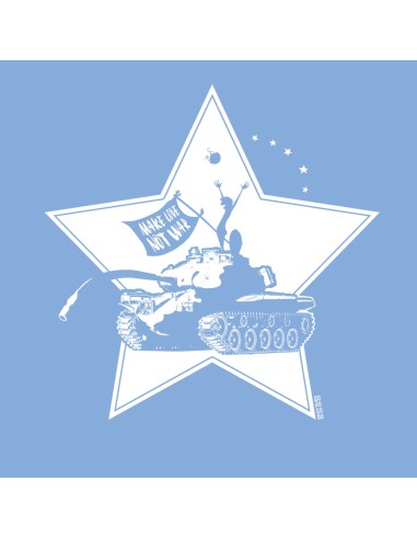 T-shirt équitable coton bio col V AWARA "Make Love"