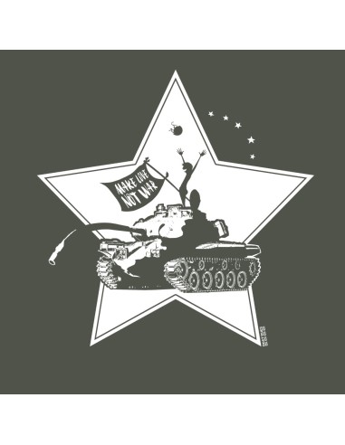 Bio und Fair V-Ausschnitt T-Shirt AWARA "Make Love"