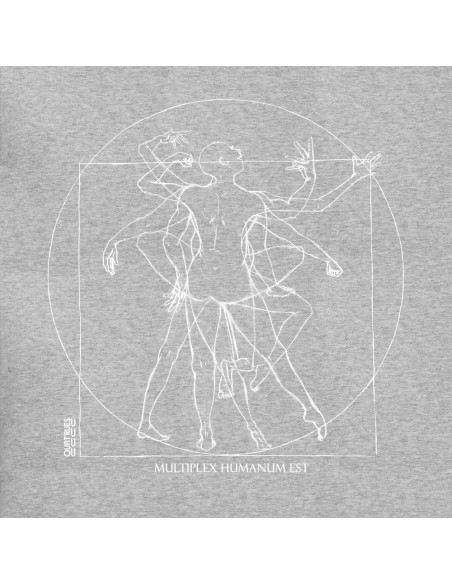 Organic and fair V-neck T-shirt AWARA "Multiplex Humanum Est"