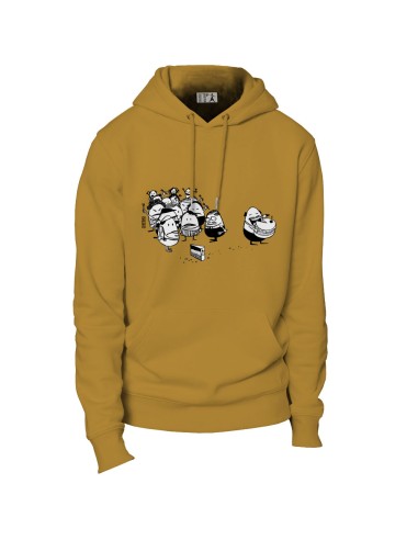 Ethical organic hoodie JAISALMER "La part du gâteau"