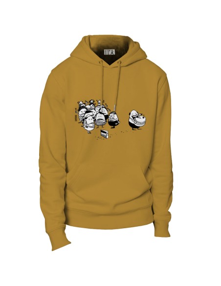 Ethisches Bio-Kapuzensweatshirt JAISALMER "La part du gâteau"