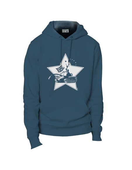 Ethical organic hoodie JAISALMER "Make Love"