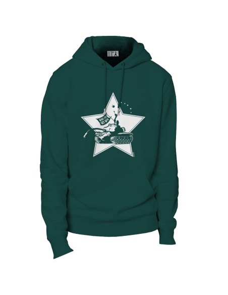 Ethical organic hoodie JAISALMER "Make Love"