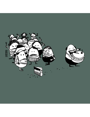 Ethisches Bio-Kapuzensweatshirt JAISALMER "La part du gâteau"