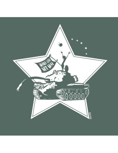 Ethical organic hoodie JAISALMER "Make Love"