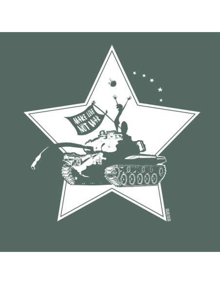 Ethisches Bio-Kapuzensweatshirt JAISALMER "Make Love"