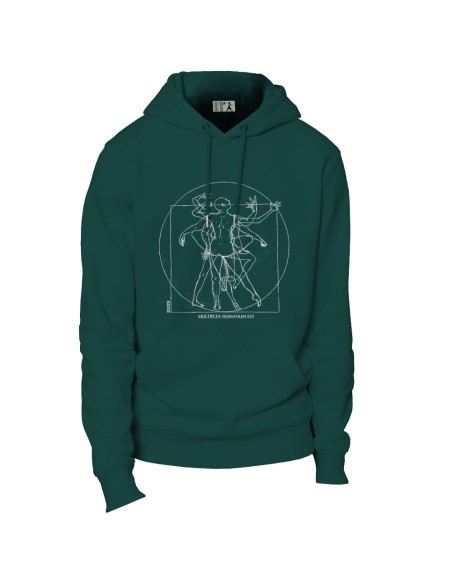 Ethisches Bio-Kapuzensweatshirt JAISALMER "Multiplex Humanum Est"
