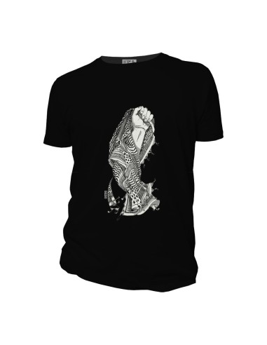 T-shirt bio équitable DOUALA "Keffieh - Gaza 1"