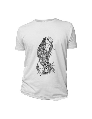 T-shirt bio équitable DOUALA "Keffieh - Gaza 1"