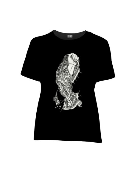 T-shirt coton bio/recyclé équitable SEVILLA "Keffieh - Gaza 1"