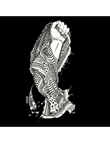 Fairtrade organic/recycled cotton T-shirt SEVILLA "Keffieh - Gaza 1"
