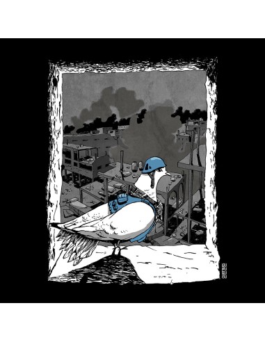 T-shirt coton bio/recyclé équitable Sevilla "Colombe - Gaza 2"