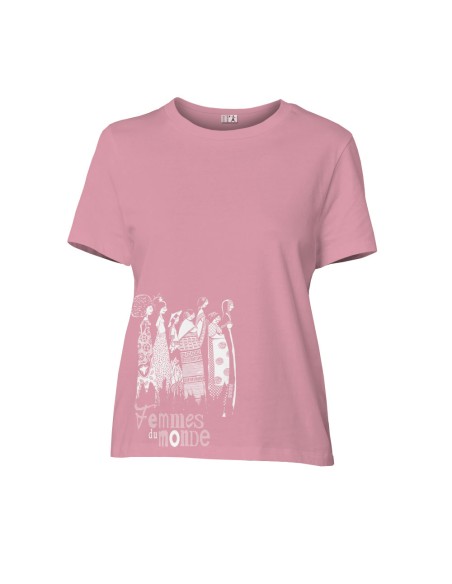 T-shirt coton bio/recyclé équitable Sevilla "Femmes du monde"