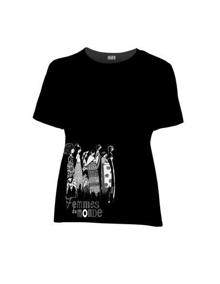 T-shirt coton bio/recyclé équitable Sevilla "Femmes du monde"