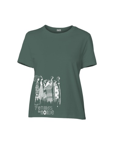 T-shirt coton bio/recyclé équitable Sevilla "Femmes du monde"