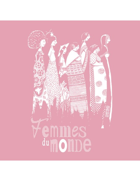 T-shirt coton bio/recyclé équitable Sevilla "Femmes du monde"