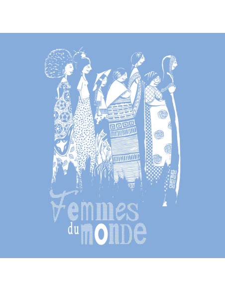 Fair-trade und Bio-/Recycling-Baumwolle T-Shirt SEVILLA "Femmes du monde"