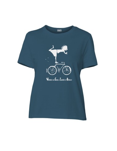 Fair-trade und Bio-/Recycling-Baumwolle T-Shirt SEVILLA "Vélo"