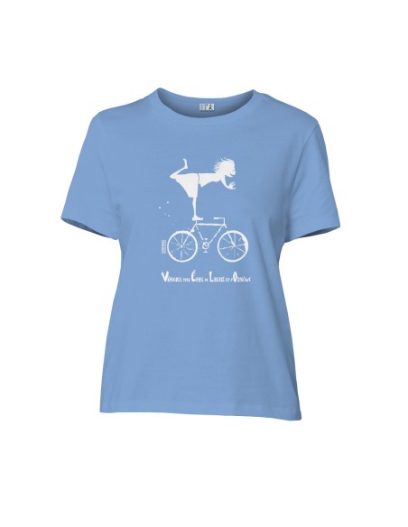 Fair-trade und Bio-/Recycling-Baumwolle T-Shirt SEVILLA "Vélo"