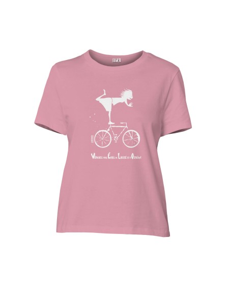Fair-trade und Bio-/Recycling-Baumwolle T-Shirt SEVILLA "Vélo"