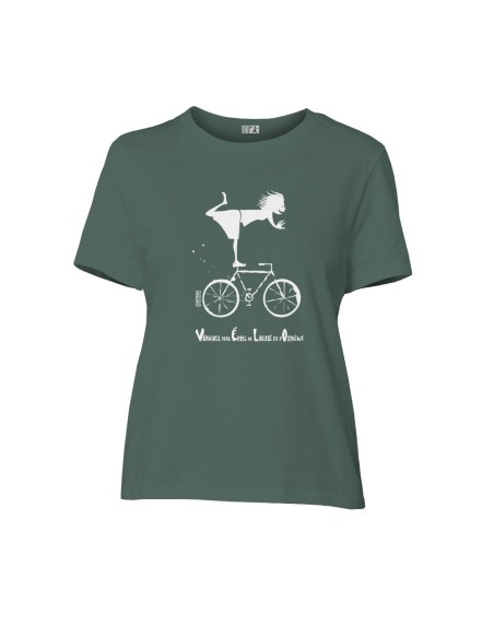 T-shirt coton bio/recyclé équitable Sevilla "Vélo"