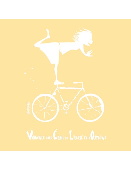 T-shirt coton bio/recyclé équitable Sevilla "Vélo"