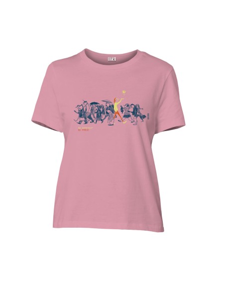 T-shirt coton bio/recyclé équitable Sevilla "Be different"