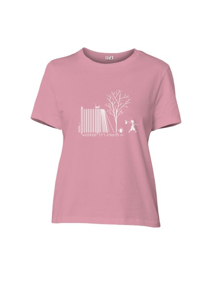 T-shirt coton bio/recyclé équitable Sevilla "Code Bar(b)re"