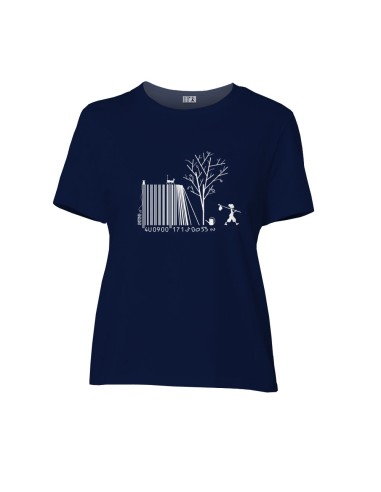 Fair-trade und Bio-/Recycling-Baumwolle T-Shirt SEVILLA "Code Bar(b)re"